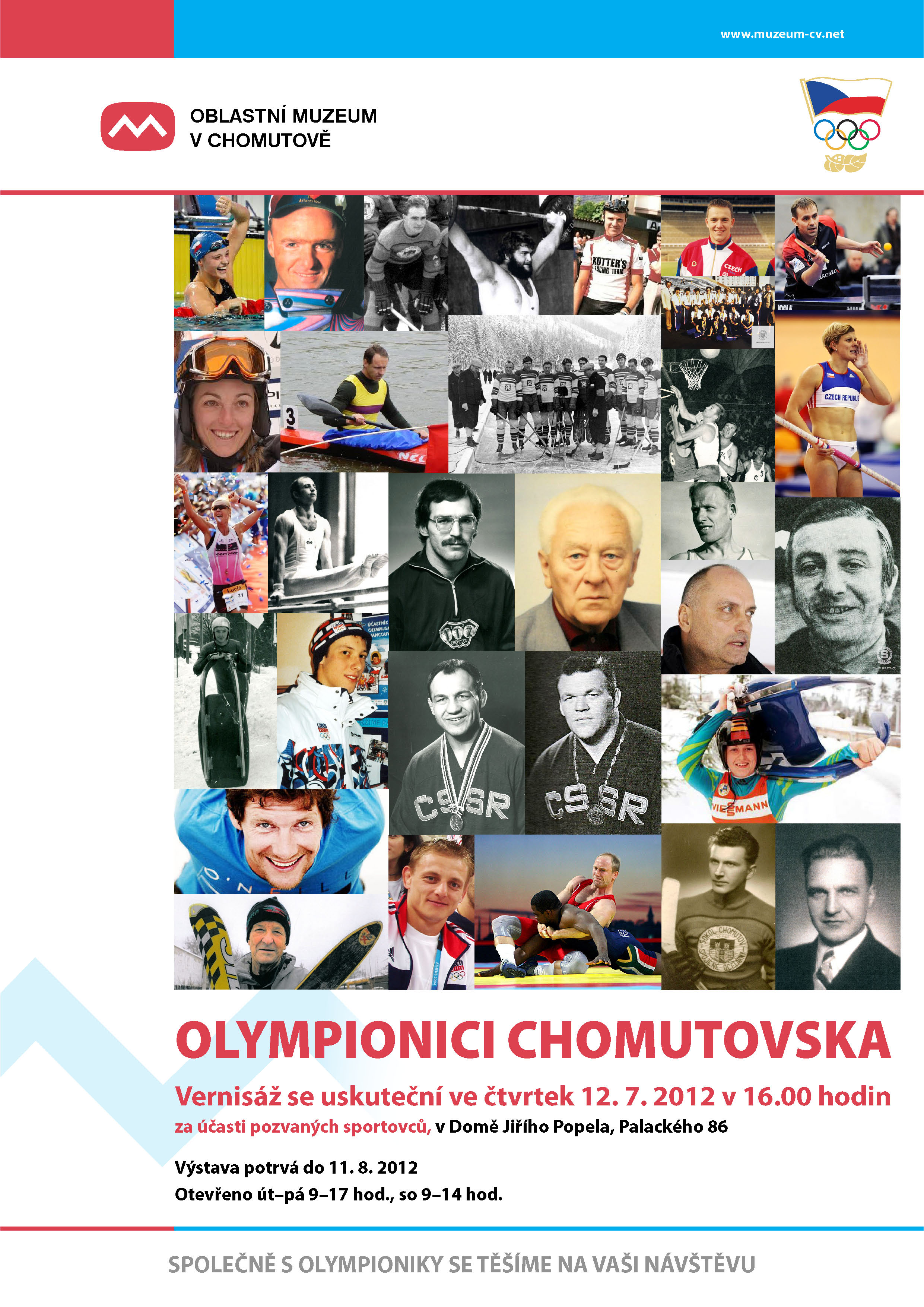 Olympionici Chomutovska - plakat